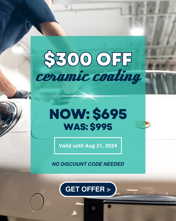Ceramic coating special offer, $300 off until 31 August 2024