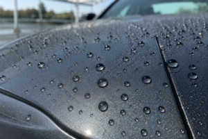 Washed a Ceramic Coated Car Bonet